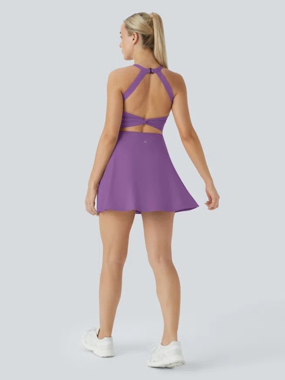 NEW HALARA SoftlyZero Airy Backless InstantCool Active Dress Easy Peasy Size S